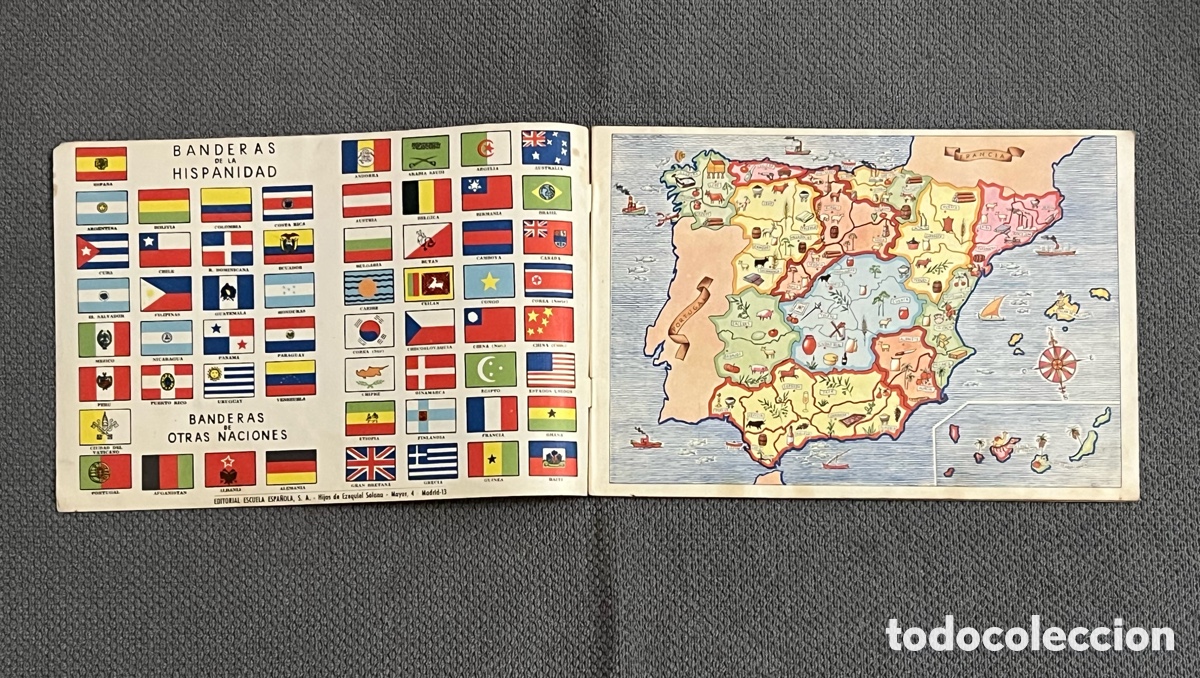 Libros de segunda mano: ATLAS ELEMENTAL DE GEOGRAF&Iacute;A (Madrid, 1965) - Foto 2