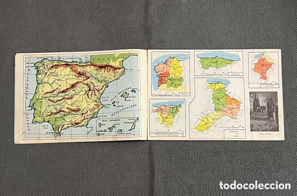 Libros de segunda mano: ATLAS ELEMENTAL DE GEOGRAF&Iacute;A (Madrid, 1965) - Foto 3