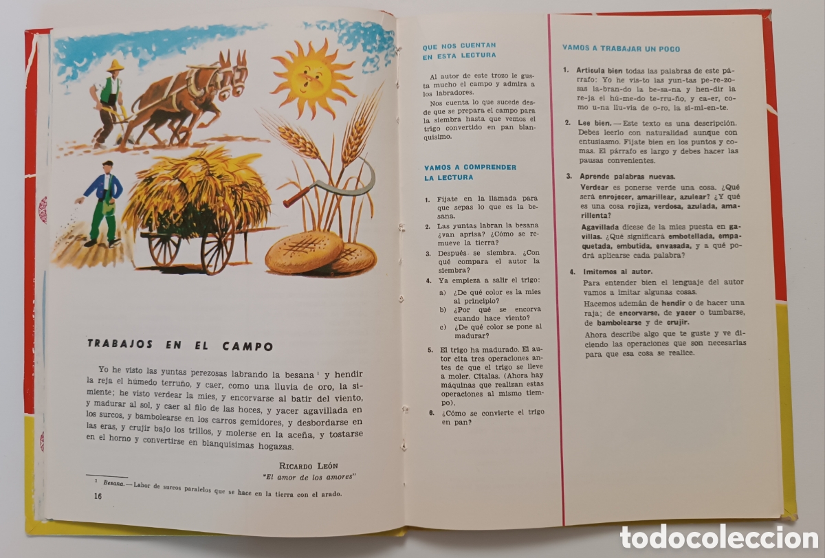 Libros de segunda mano: LECTURAS COMENTADAS, 3&deg; Curso EGB. 10 Edici&oacute;n 1974. - Foto 8