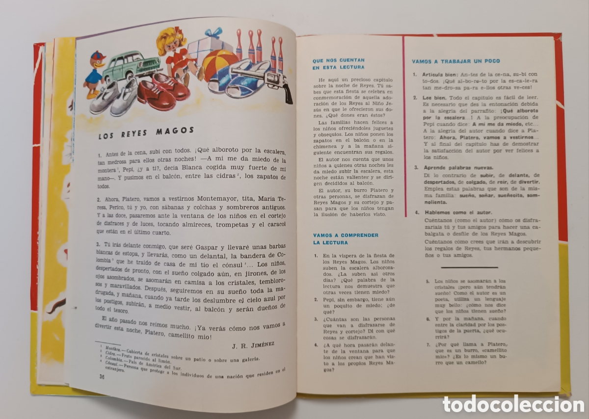 Libros de segunda mano: LECTURAS COMENTADAS, 3&deg; Curso EGB. 10 Edici&oacute;n 1974. - Foto 10