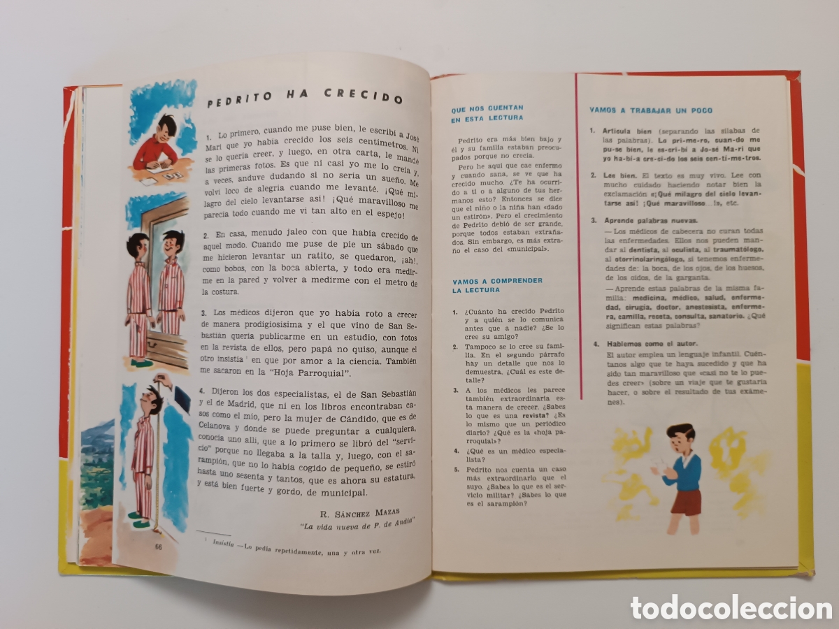 Libros de segunda mano: LECTURAS COMENTADAS, 3&deg; Curso EGB. 10 Edici&oacute;n 1974. - Foto 11