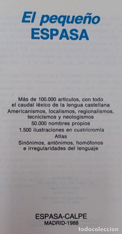 Libros de segunda mano: EL PEQUE&Ntilde;O ESPASA 1988 - Foto 3