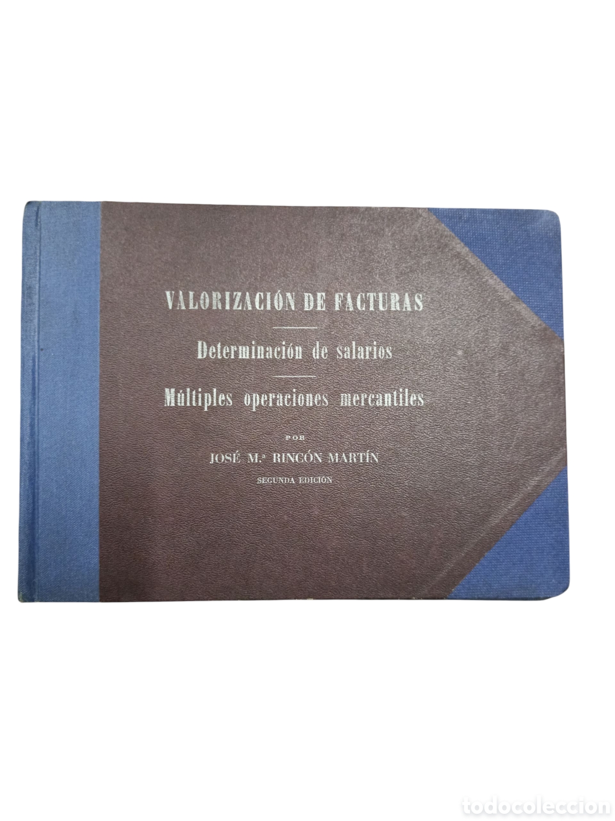 Libros de segunda mano: Libro de clase valoraci&oacute;n de facturas 1944 - Foto 1