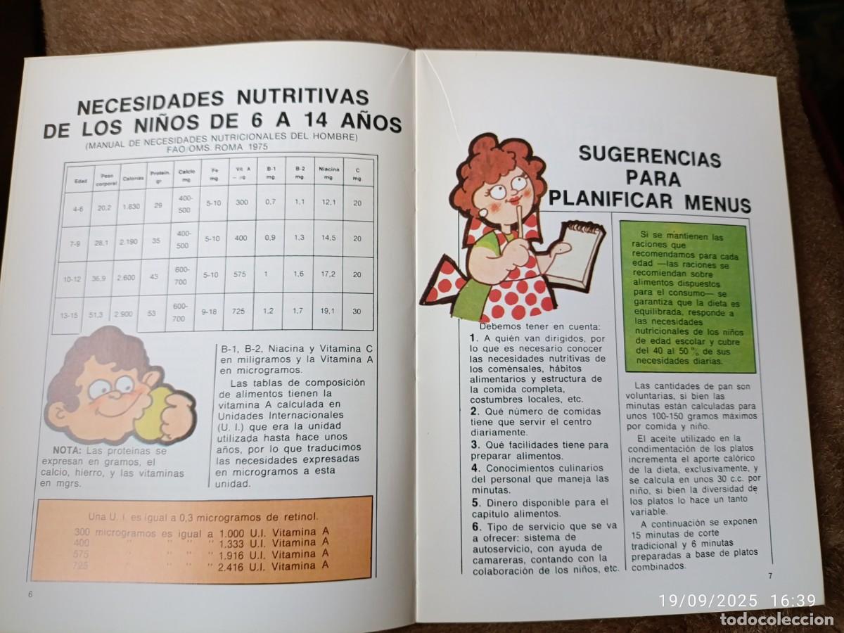 Libros de segunda mano: Minutas para comedores escolares - Foto 3