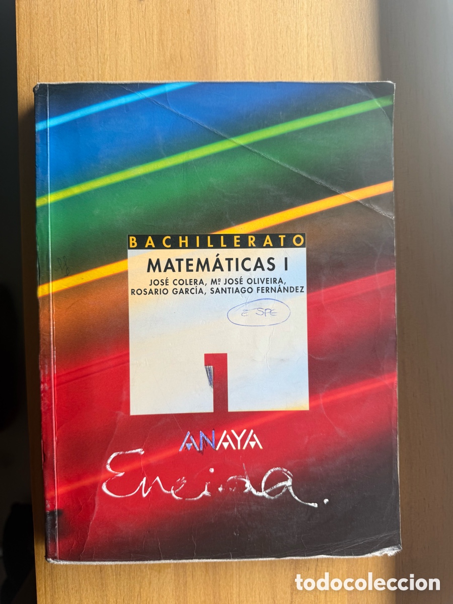 Libros de segunda mano: Matem&aacute;ticas 1 Bachillerato editorial Anaya a&ntilde;o 2000 - Foto 1