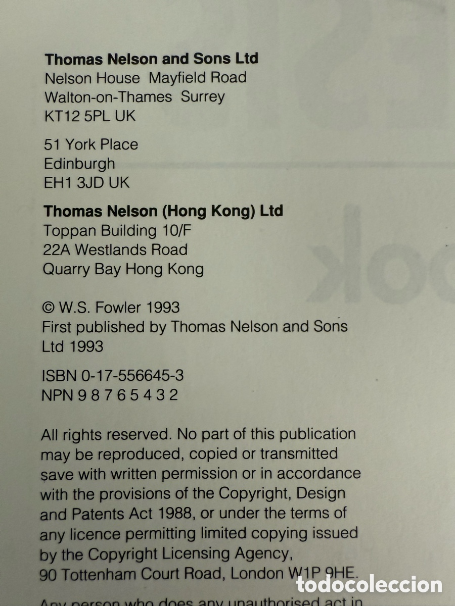 Libros de segunda mano: Synthesis Workbook editorial Nelson a&ntilde;o 1993 - Foto 4
