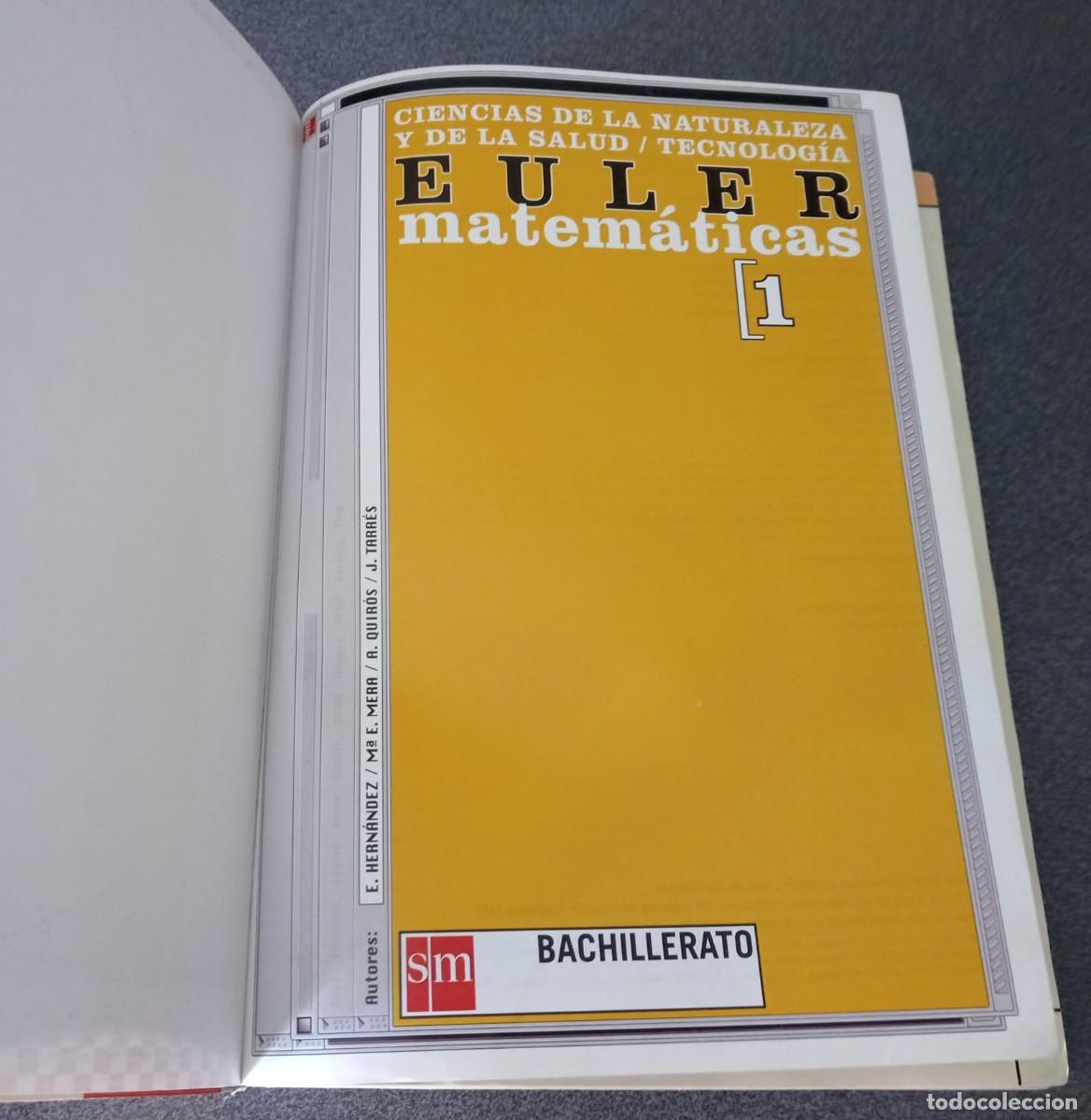 Libros de segunda mano: Matem&aacute;ticas 1 Bachillerato SM Euler - Foto 4
