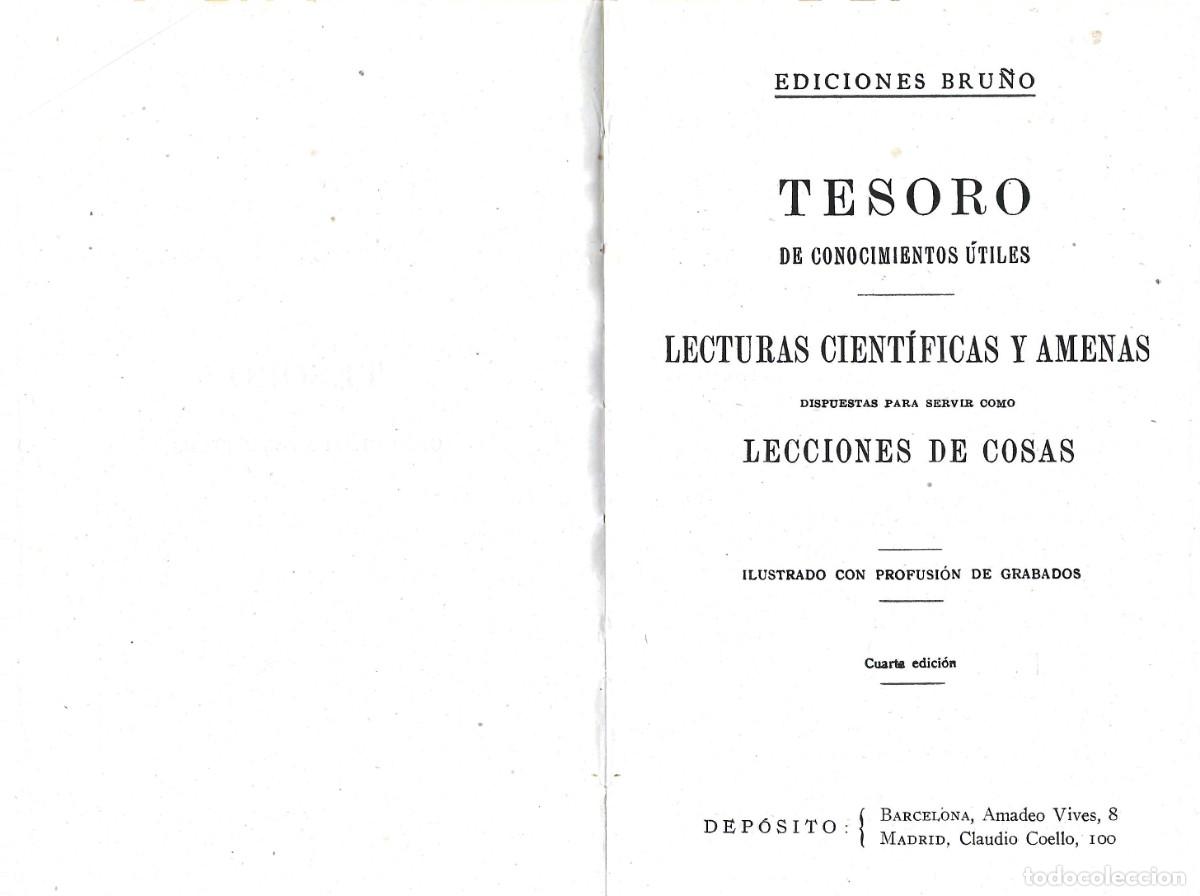 Libros de segunda mano: TESORO DE CONOCIMIENTOS &Uacute;TILES.EDICIONES BRU&Ntilde;O 4&ordf; EDICI&Oacute;N - Foto 3