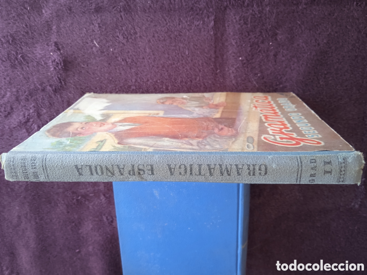 Libros de segunda mano: GRAM&Aacute;TICA SEGUNDO GRADO -ED. LUIS VIVES. 1952. - Foto 5