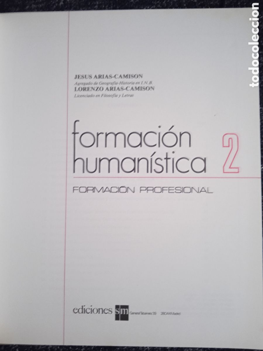 Libros de segunda mano: Formaci&oacute;n human&iacute;stica. F. P 2, -ED. ediciones SM, 1976 - Foto 2