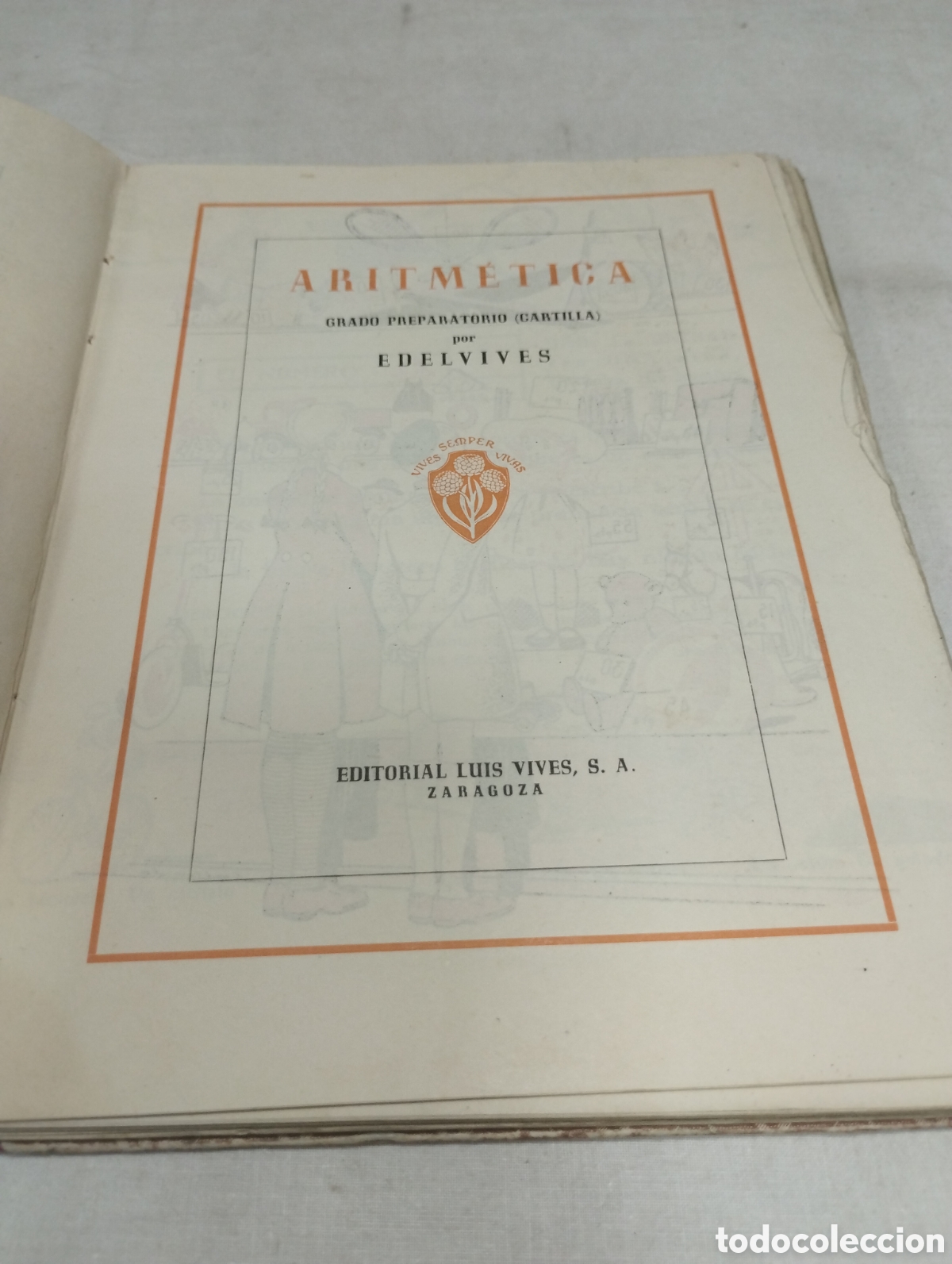 Libros de segunda mano: Aritm&eacute;tica, grado preparatorio. Editorial Luis Vives - Foto 2