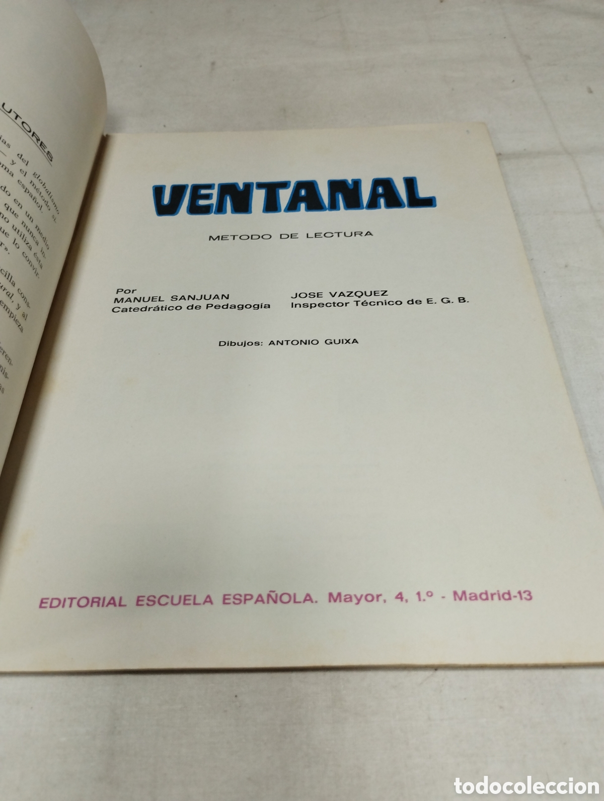 Libros de segunda mano: Ventanal. Editorial Escuela Espa&ntilde;ola, 1974 - Foto 2