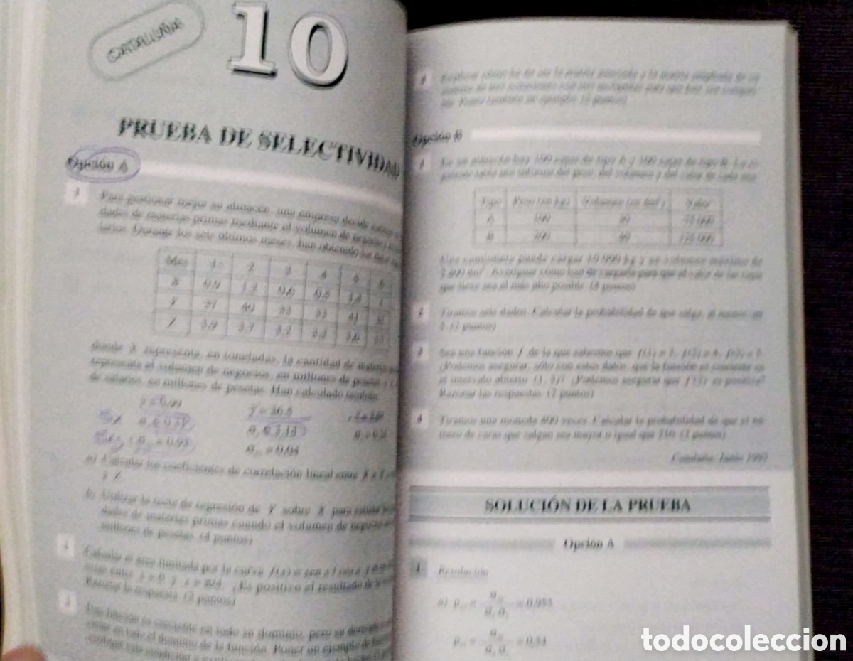Libros de segunda mano: Selectividad. Matem&aacute;ticas II. Pruebas 1995. COU/ Miguel de Guzm&aacute;n, - Foto 5