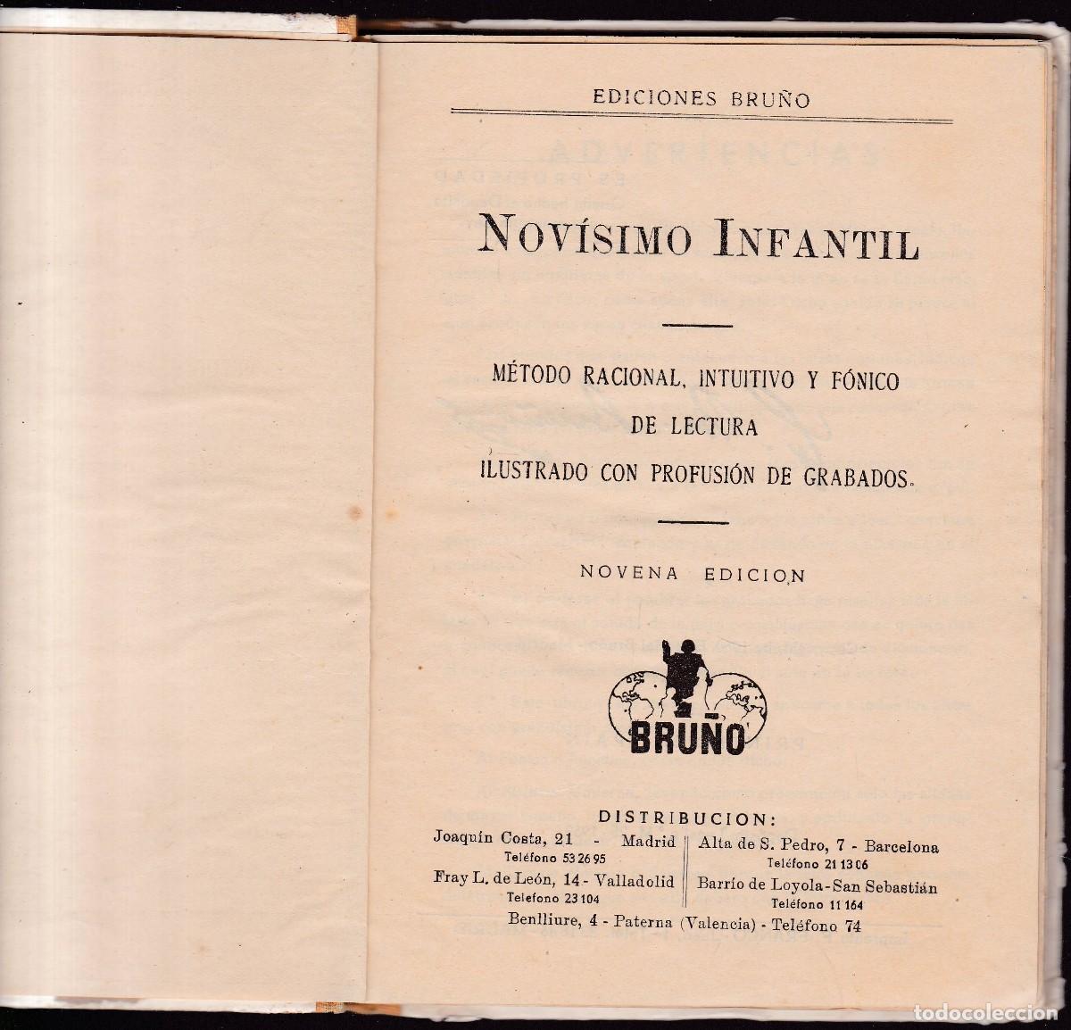 Libros de segunda mano: NOVISIMO INFANTIL - EDICIONES BRU&Ntilde;O 1960-9&ordf; EDICION - ILUSTRADO - Foto 2