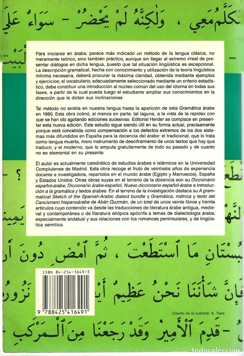 Libros de segunda mano: GRAM&Aacute;TICA &Aacute;RABE F. CORRIENTE - Foto 2