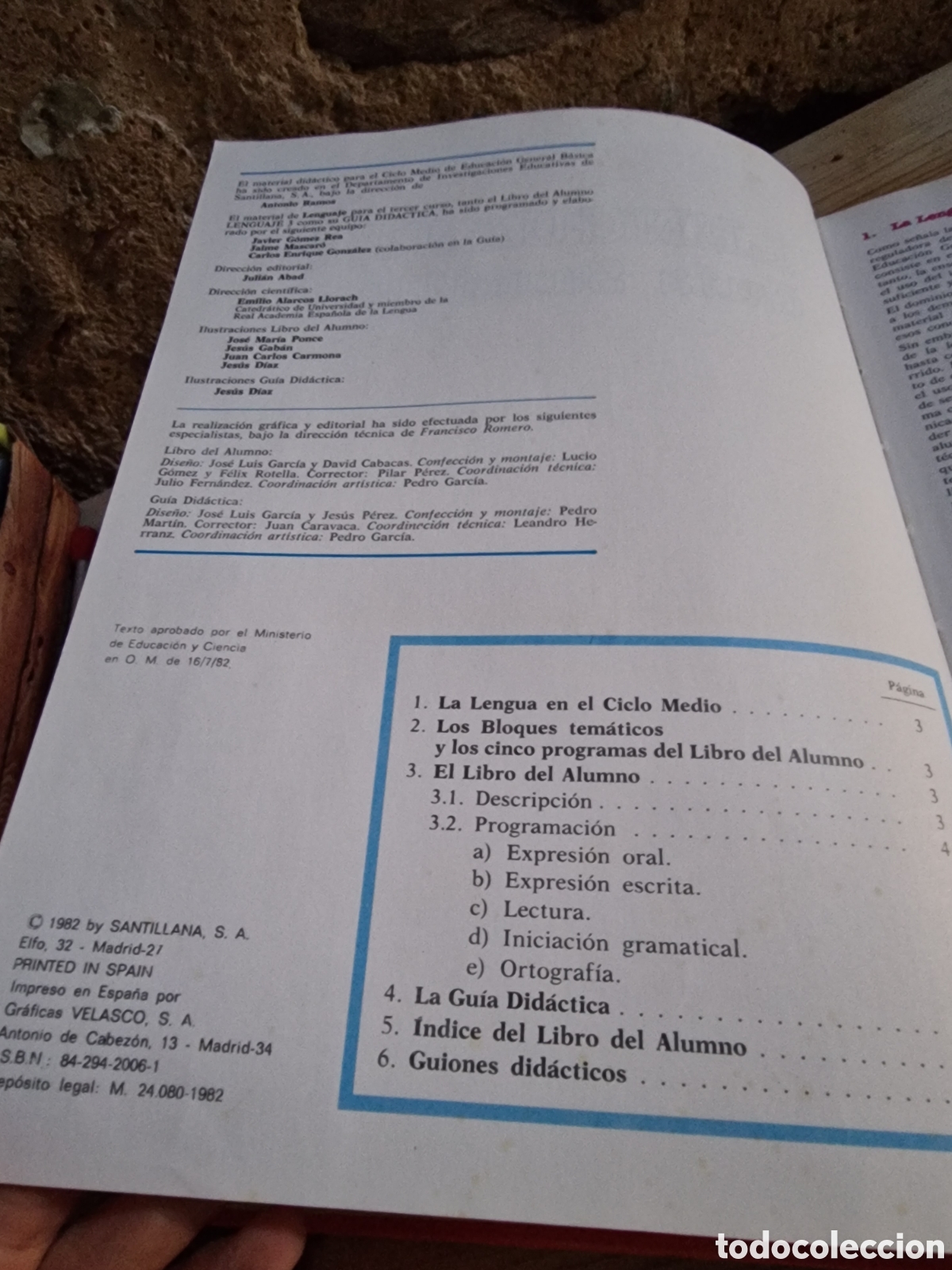 Libros de segunda mano: Libro,lenguaje 3 gu&iacute;a santillana,a&ntilde;o 1982 - Foto 4