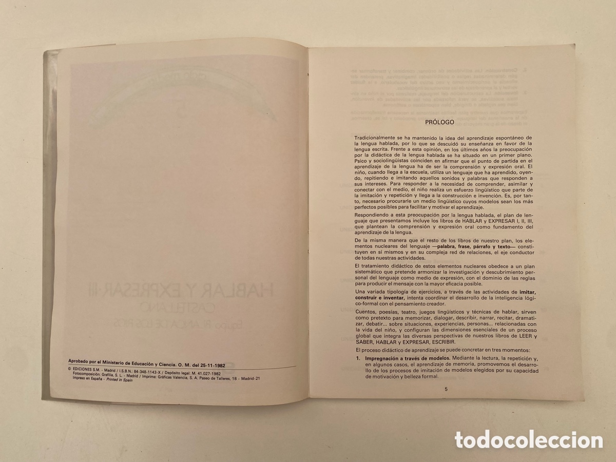 Libros de segunda mano: Libro HABLAR Y EXPRESAR III - 5 EGB - Foto 2