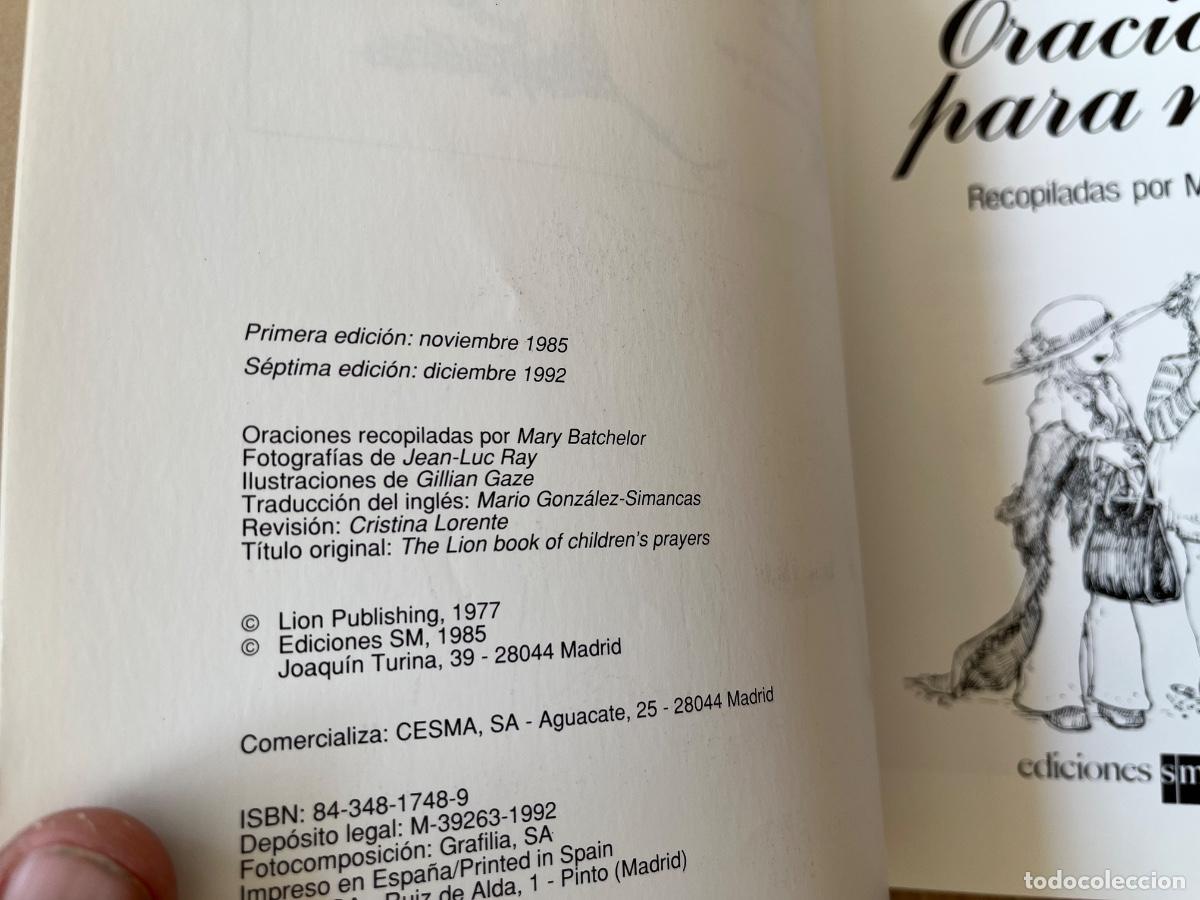 Libros de segunda mano: Oraciones para ni&ntilde;os sm libro de texto - Foto 9