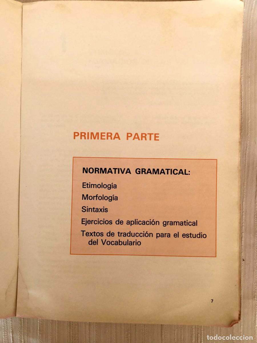 Libros de segunda mano: Lote de dos libros de lat&iacute;n de BUP y diccionario con ap&eacute;ndice de gram&aacute;tica - Foto 8