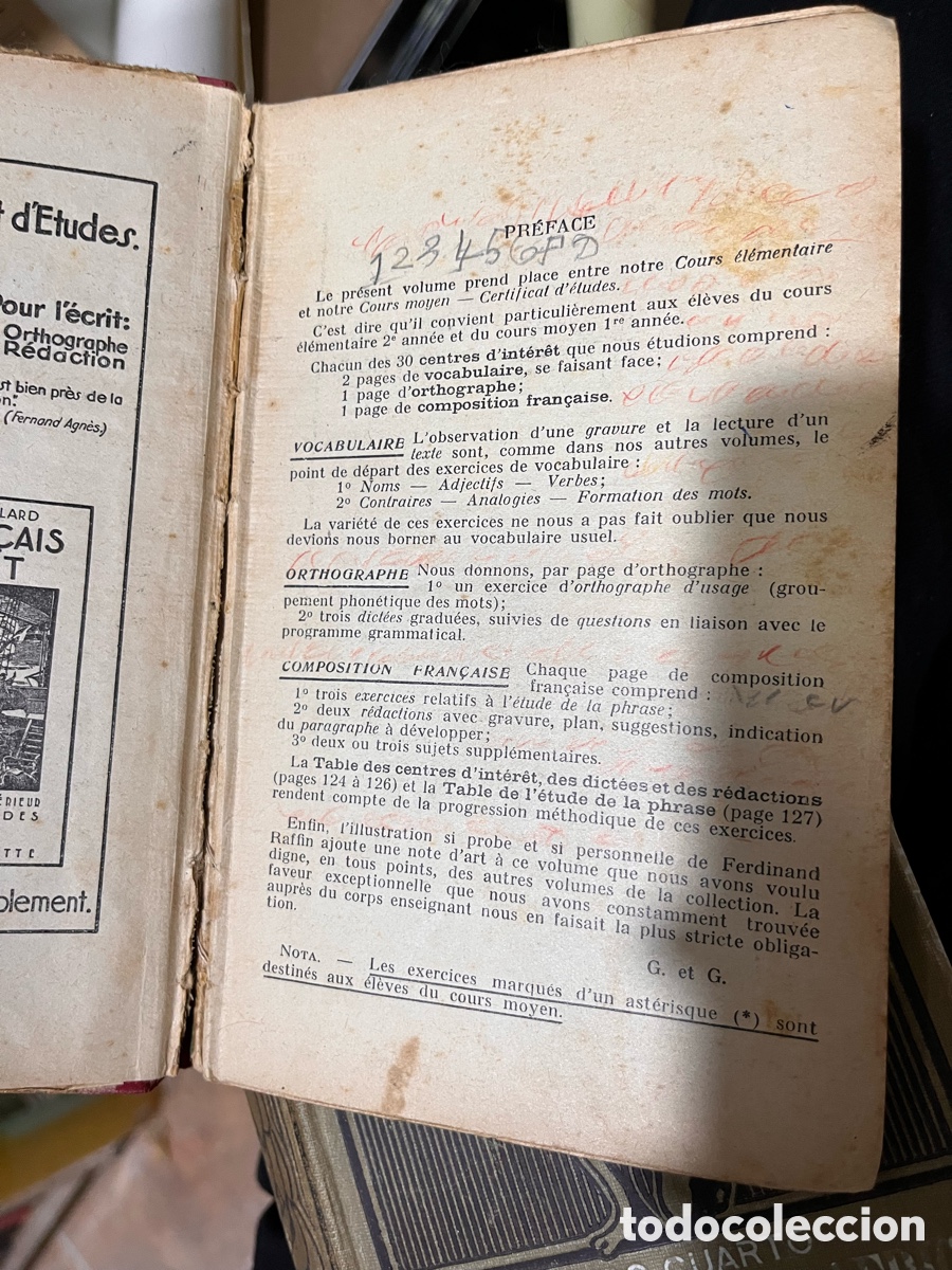Libros de segunda mano: Blas55A vocabulaire methode d&rsquo;ortographe 1940 - Foto 3
