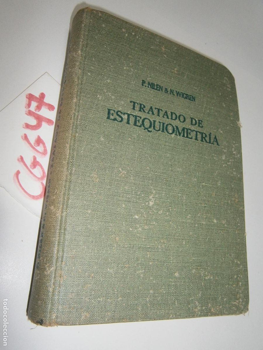 Libros de segunda mano: ANTIGUO LIBRO DE TEXTO - TRATADO DE ESTEQUIOMETRIA - Foto 1