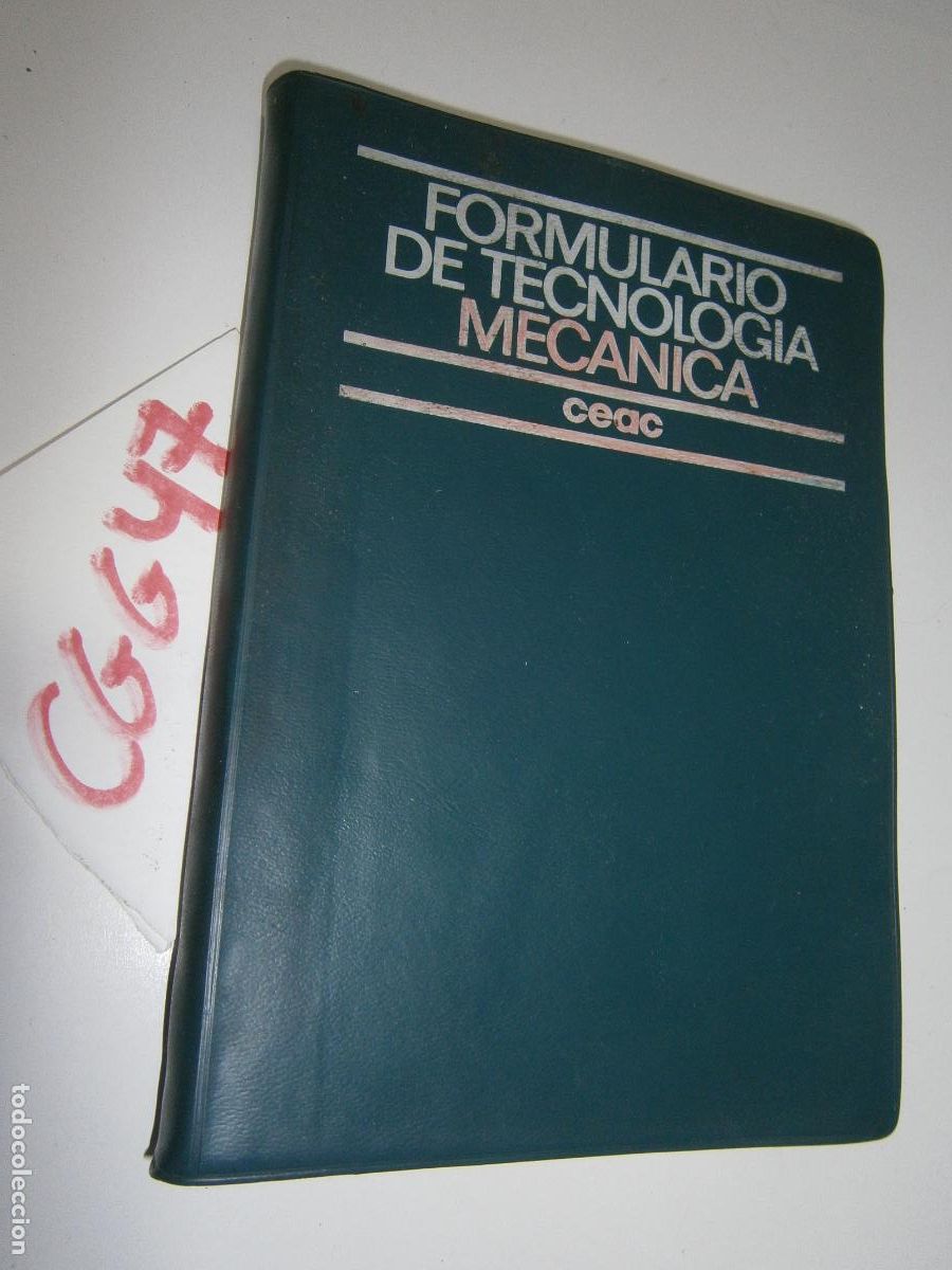 Libros de segunda mano: ANTIGUO LIBRO DE TEXTO - FORMULARIO DE TECNOLOGIA MECANICA - Foto 1