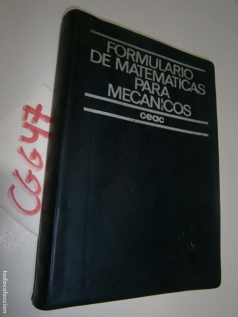 Libros de segunda mano: ANTIGUO LIBRO DE TEXTO - FORMULARIO DE MATEMATICAS PARA MECANICOS - Foto 1