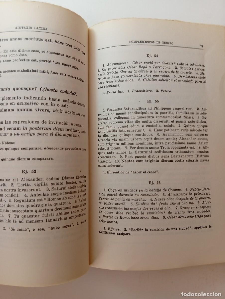 Libros de segunda mano: SINTAXIS LATINA - E. VALENT&Iacute; FIOL - BOSH CASA EDITORIAL - Foto 6