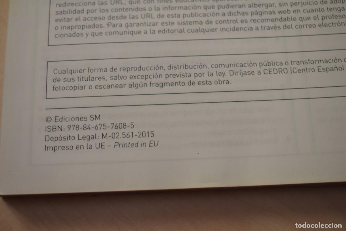 Libros de segunda mano: Libro de texto. 1&ordm; ESO. Educaci&oacute;n pl&aacute;stica, visual y audiovisual. Editorial SM - Foto 3