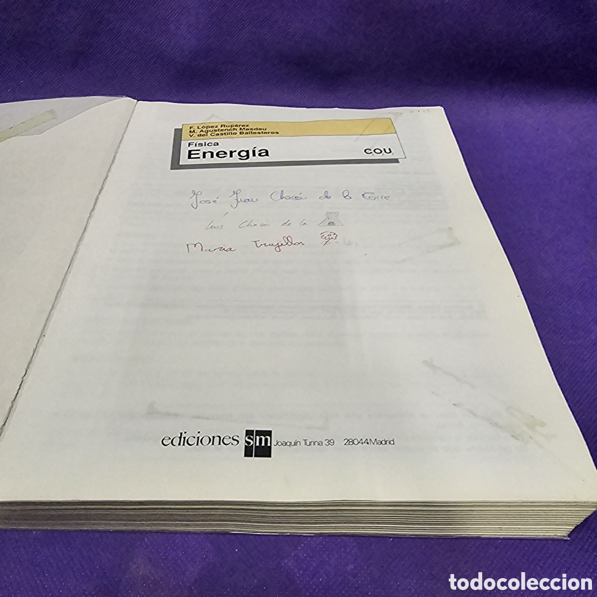 Libros de segunda mano: F&Iacute;SICA ENERG&Iacute;A COU, ED. S.M. 1997 - Foto 2