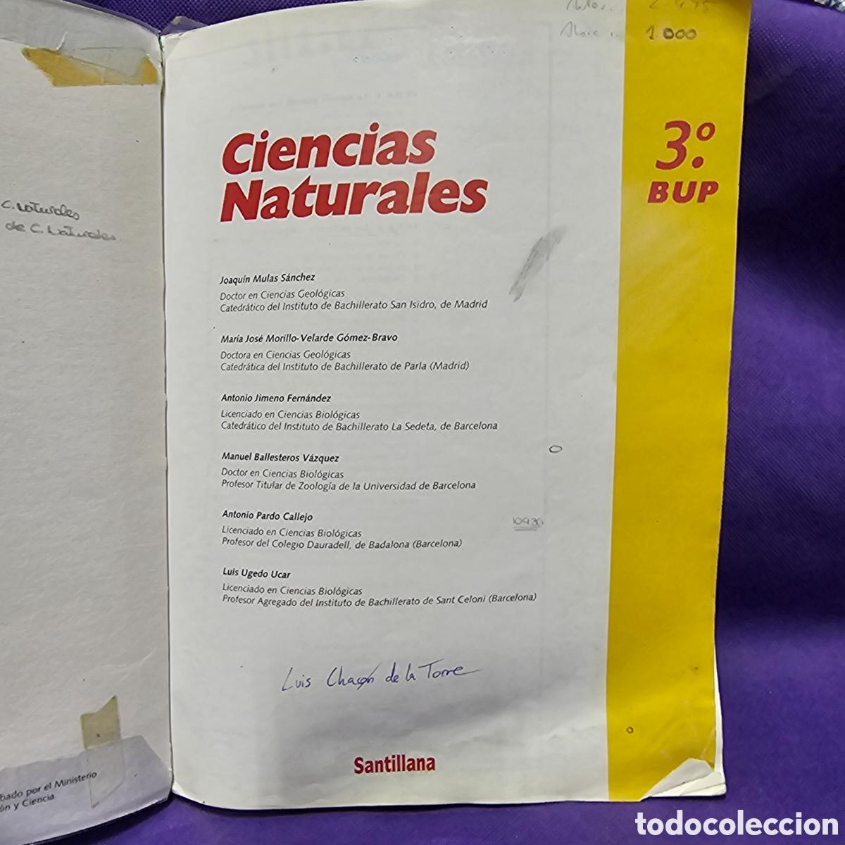 Libros de segunda mano: CIENCIAS NATURALES 3 BUP SANTILLANA - Foto 1