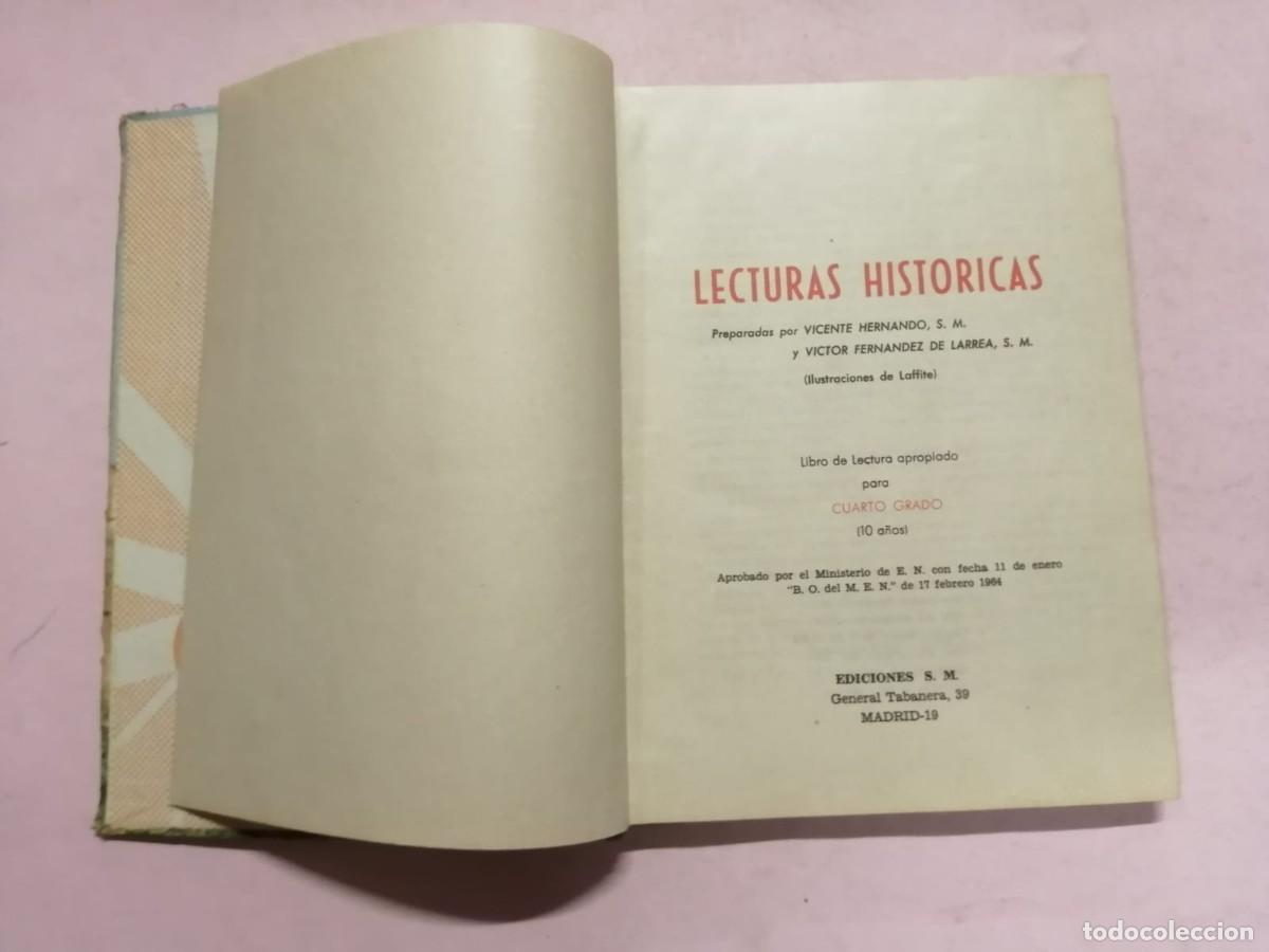 Libros de segunda mano: LECTURAS HISTORICAS, CUARTO GRADO. 1964 - Foto 2