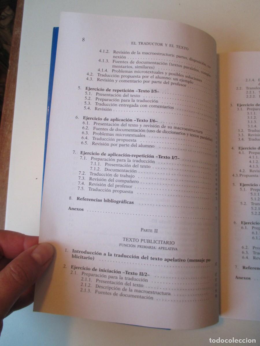 Libros de segunda mano: PILAR ELENA El traductor y el texto (curso b&aacute;sico) W36938 - Foto 3
