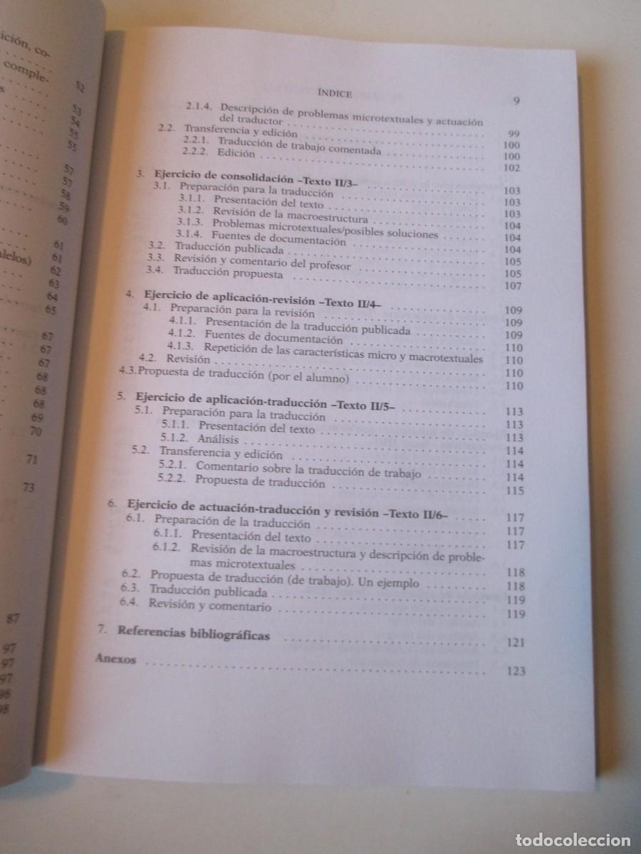 Libros de segunda mano: PILAR ELENA El traductor y el texto (curso b&aacute;sico) W36938 - Foto 4