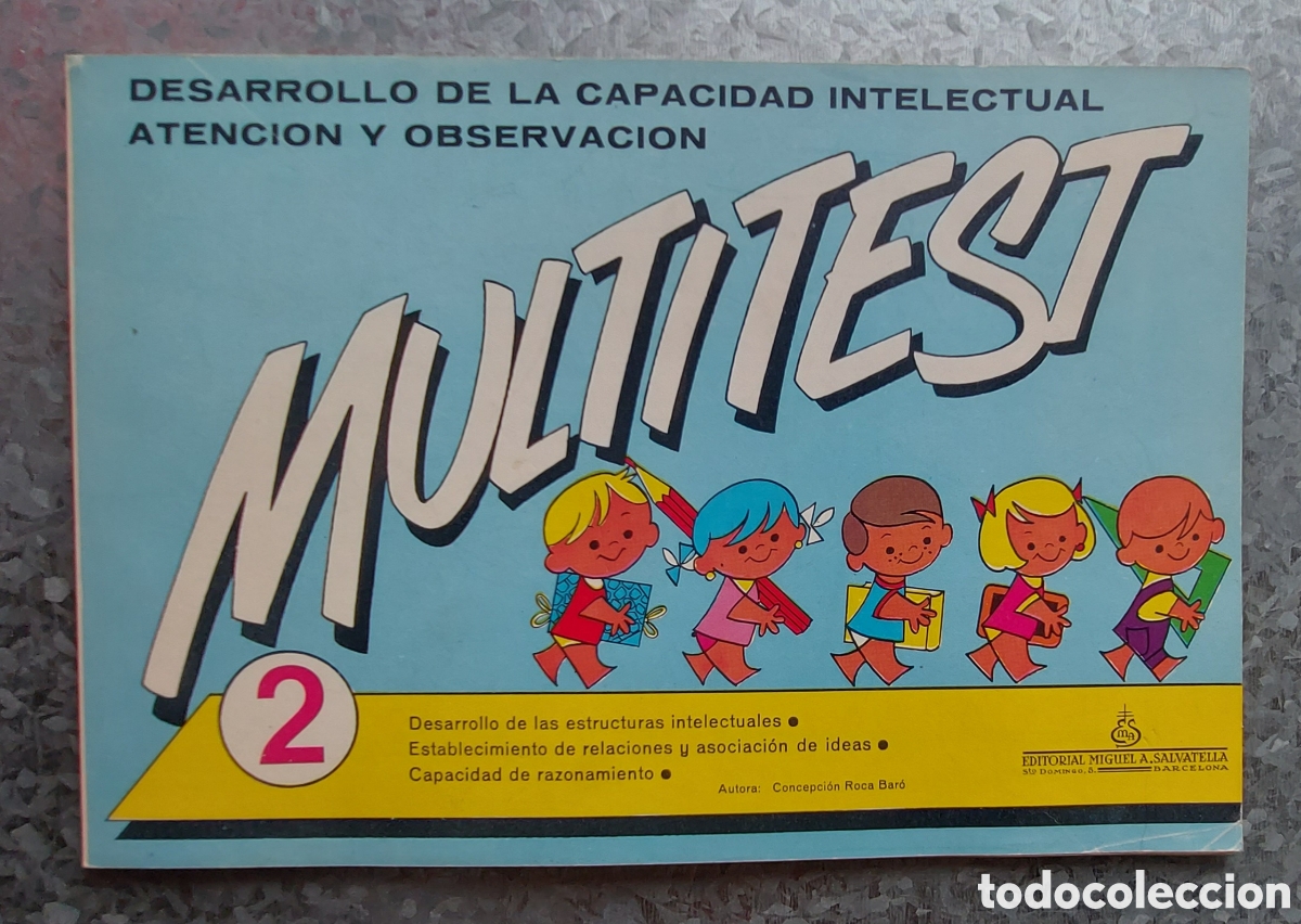Libros de segunda mano: Concepci&oacute;n Roca Bar&oacute;. Multitest 2 de Editorial Miguel A. Salvatella 1977 - Foto 1