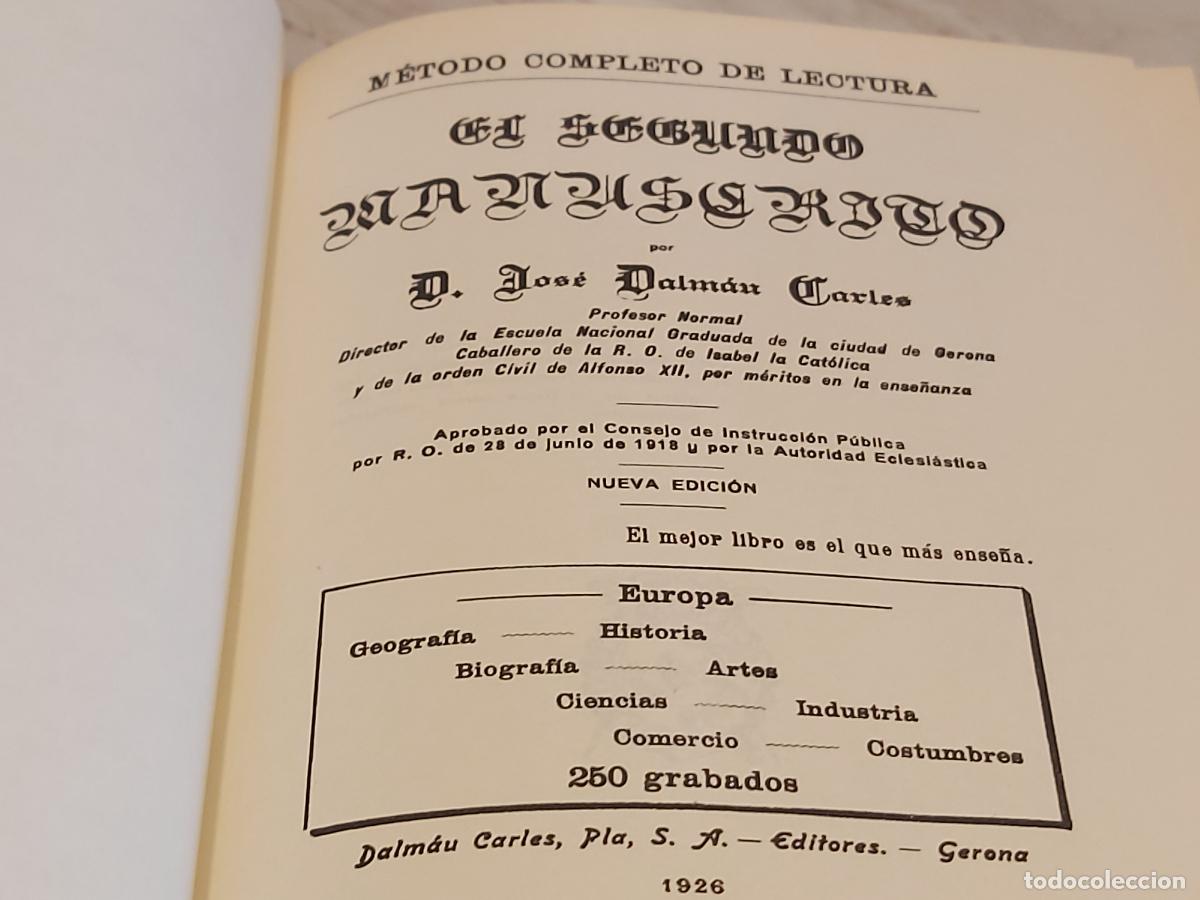 Libros de segunda mano: LOS LIBROS DE ENTONCES / EL SEGUNDO MANUSCRITO / EJEMPLAR NUEVO - Foto 2