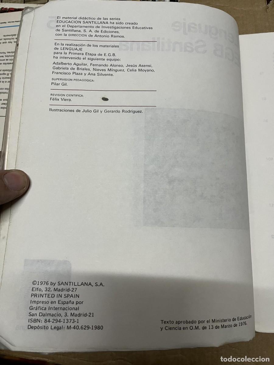 Libros de segunda mano: LIBRO DE TEXTO LENGUAJE SANTILLANA 5&ordm; EGB 1976 - Foto 3