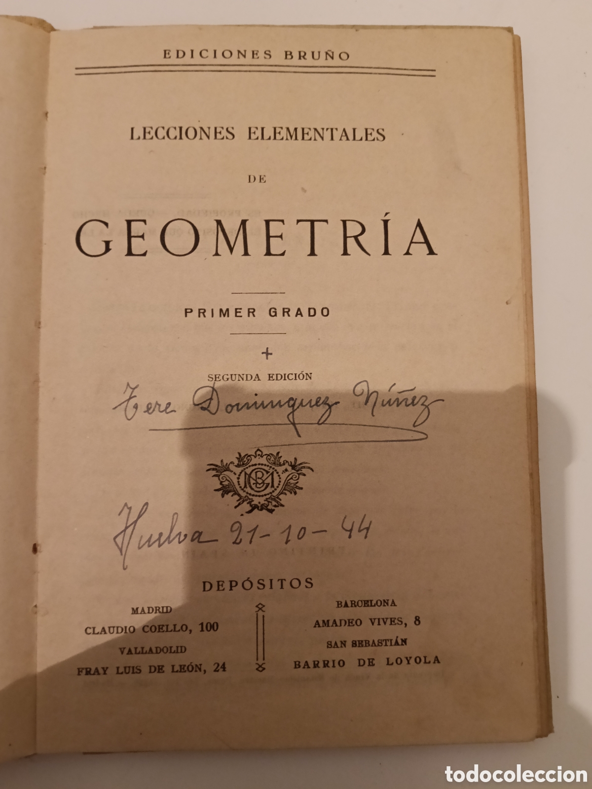 Libros de segunda mano: Tratado de geometr&iacute;a, primer grado. Ediciones Bru&ntilde;o - Foto 3