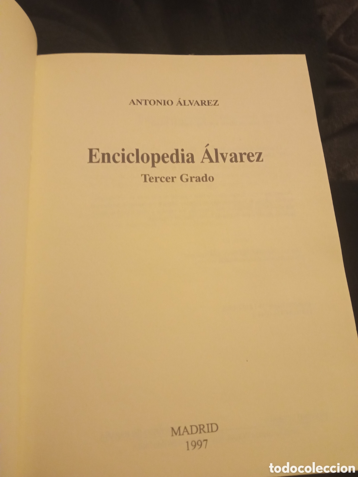 Libros de segunda mano: Enciclopedia &Aacute;lvarez Tercer grado, Facsimil de 1997 - Foto 4