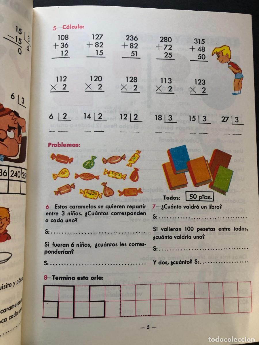 Libros de segunda mano: MATEMATICAS / ALVAREZ / CURSO SEGUNDO ( 2&ordm; ) 2 CUADERNOS ( 1-2) MI&Ntilde;ON 1966 / - Foto 3