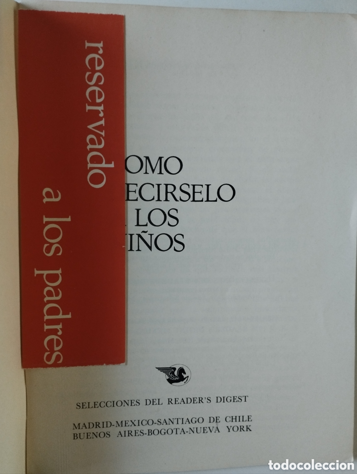 Libros de segunda mano: C&oacute;mo dec&iacute;rselo a los ni&ntilde;os Readers Digest - Foto 2