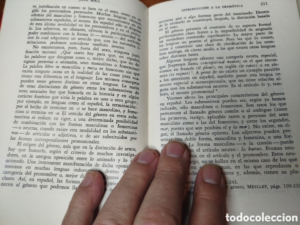 Libros de segunda mano: Introducci&oacute;n a la gram&aacute;tica. Jos&eacute; Roca Pons. Vergara editorial - Foto 3