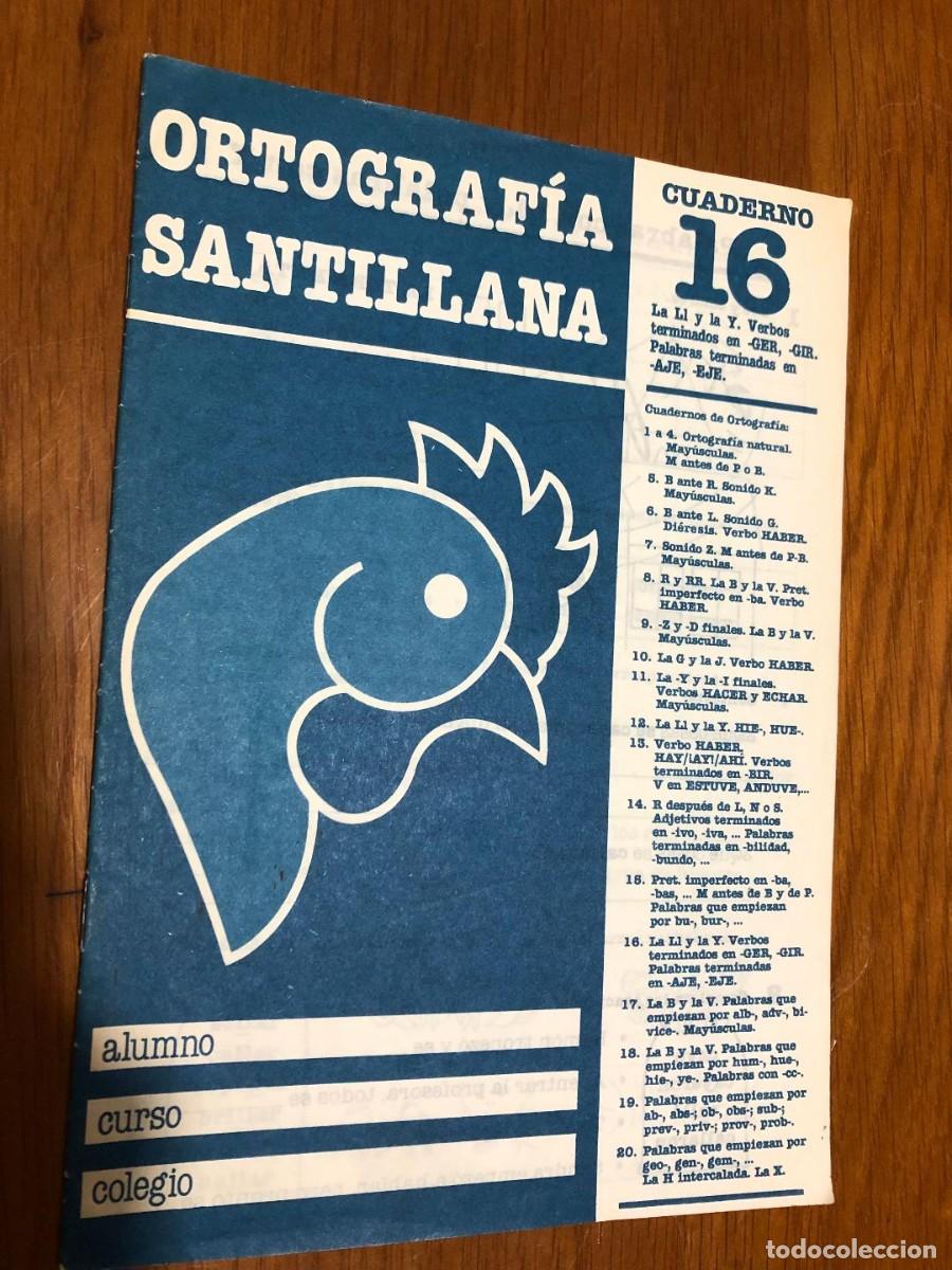 Libros de segunda mano: Cuadernillo libro Ortograf&iacute;a Santillana 16 - Foto 1