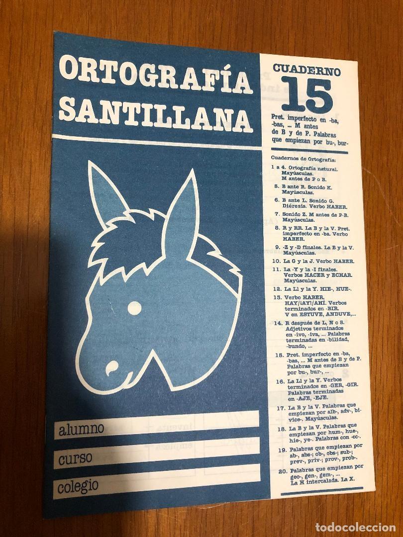 Libros de segunda mano: Cuadernillo libro Ortograf&iacute;a Santillana 15 - Foto 1
