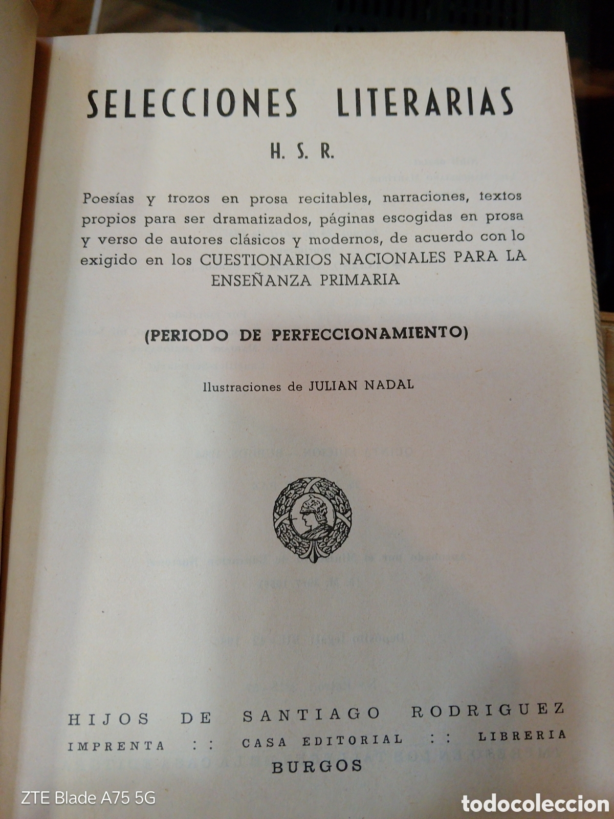 Libros de segunda mano: Selecciones literarias. H.S.R. - Foto 2