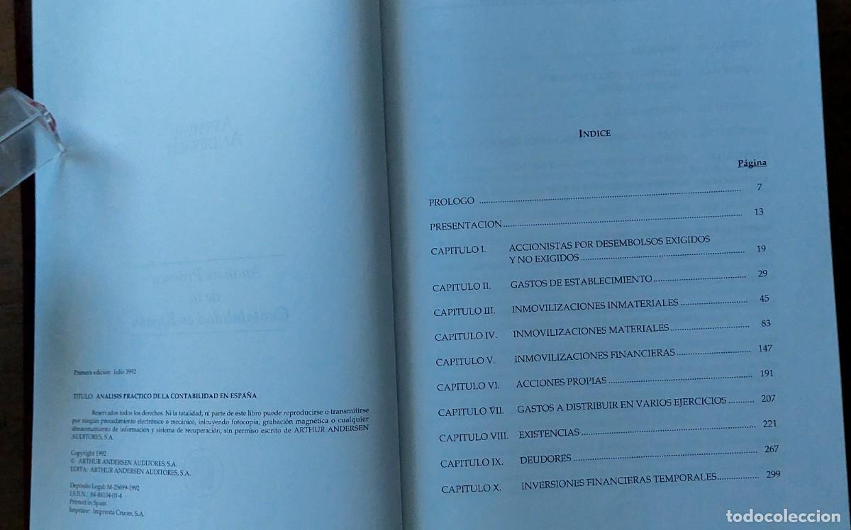 Libros de segunda mano: An&aacute;lisis pr&aacute;ctico de contabilidad en Espa&ntilde;a - Foto 2