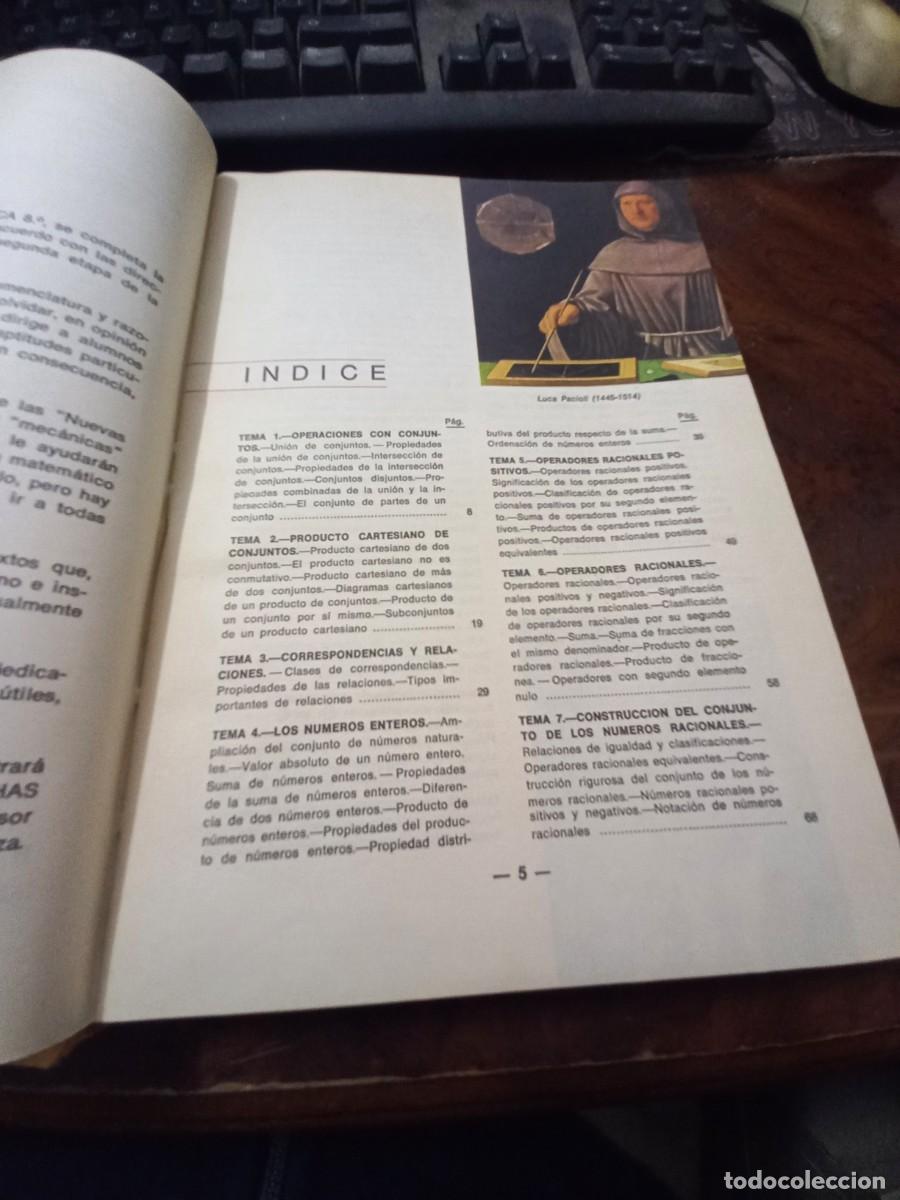 Libros de segunda mano: Nueva Matem&aacute;tica 8&ordm; E.G.B. Alvarez. Editorial Mi&ntilde;on 1.974 - Foto 4