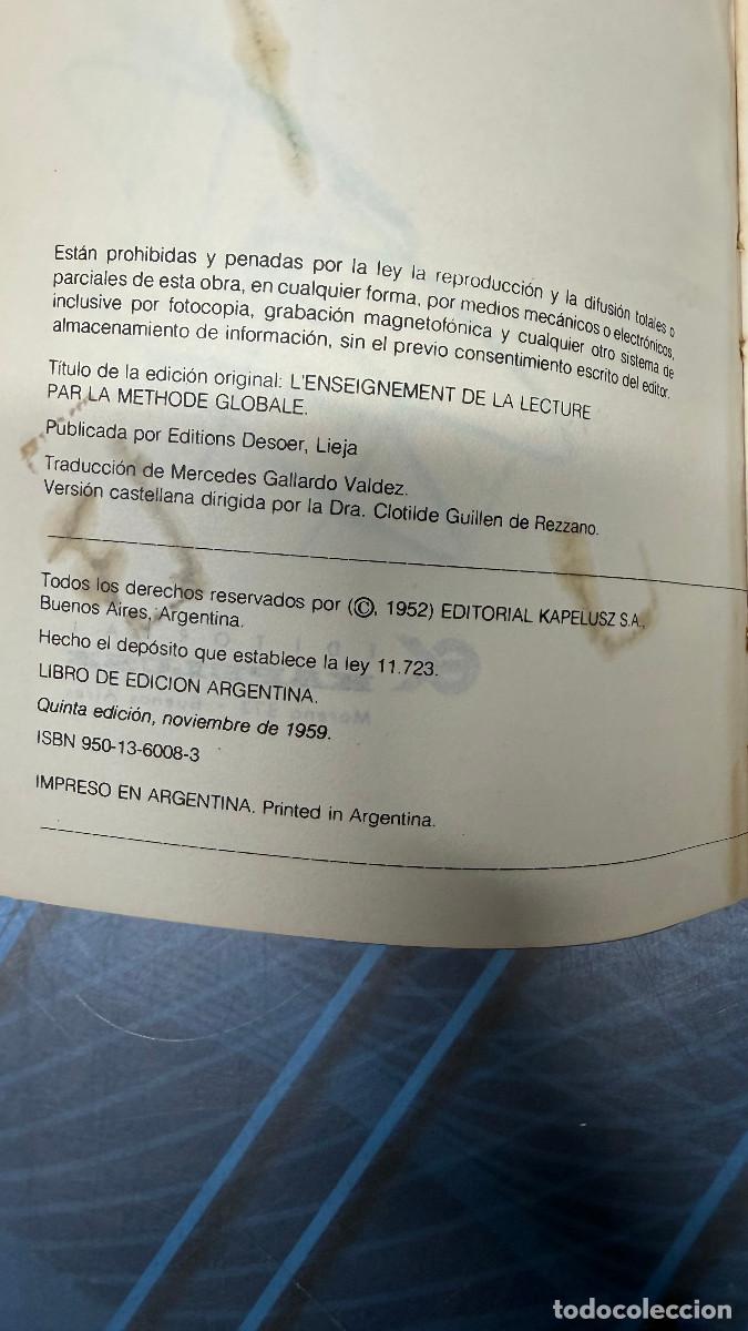 Libros de segunda mano: Como ense&ntilde;ar a leer por el metodo global - Libro - Foto 2