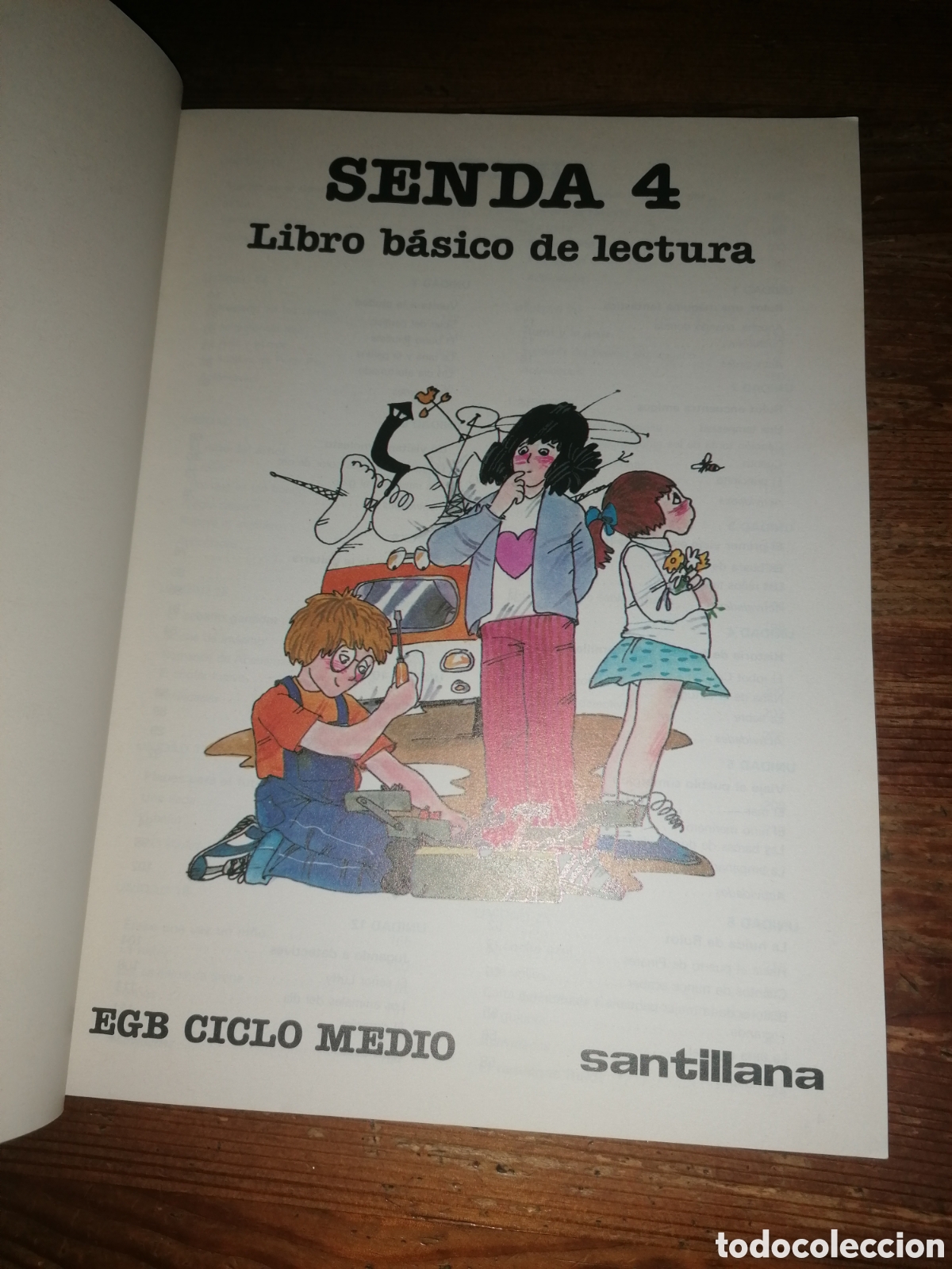Libros de segunda mano: SENDA 4 - Libro de Lectura - SANTILLANA - Foto 4