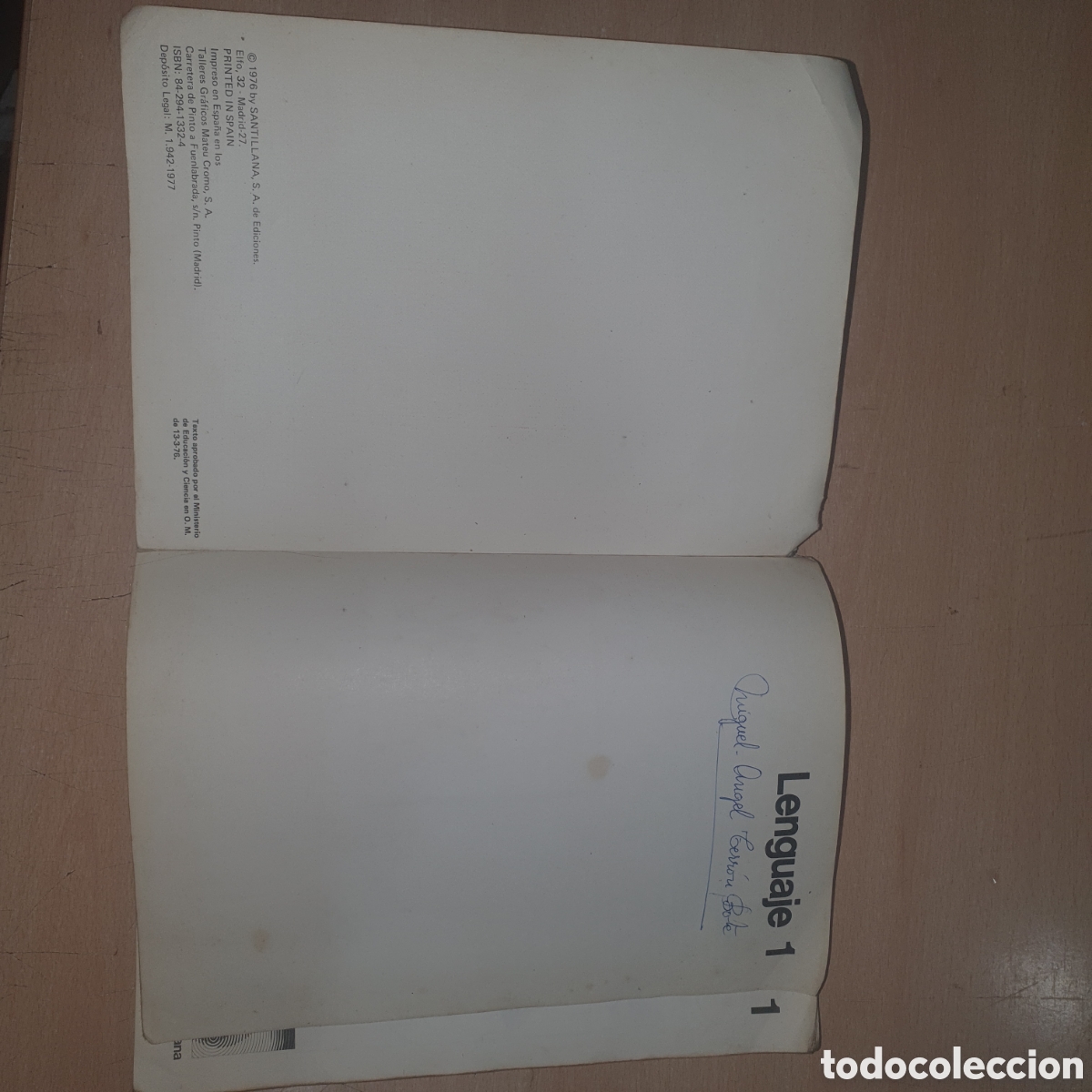 Libros de segunda mano: Lenguaje EGB Santillana 1. 1977 - Foto 2